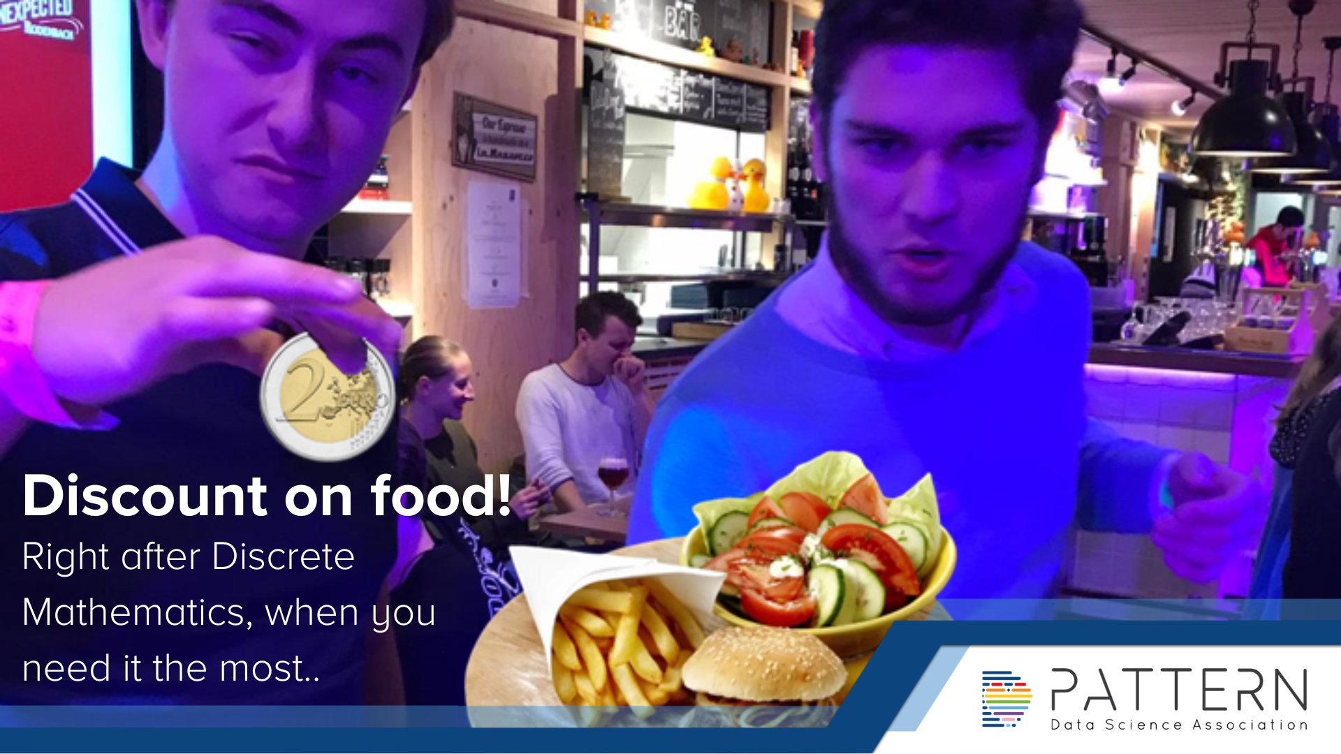 After lecture discounted food