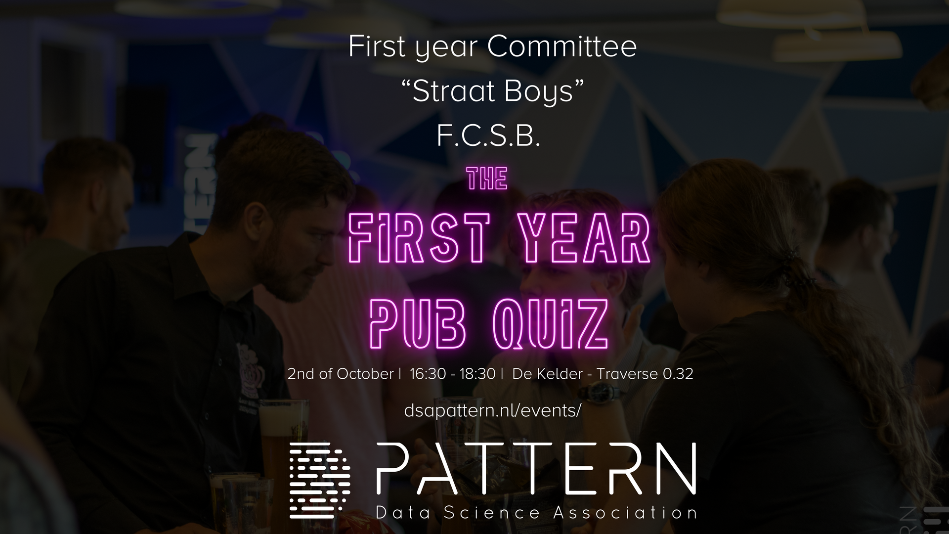 Pub Quiz for First year students organised by our First Year Committee