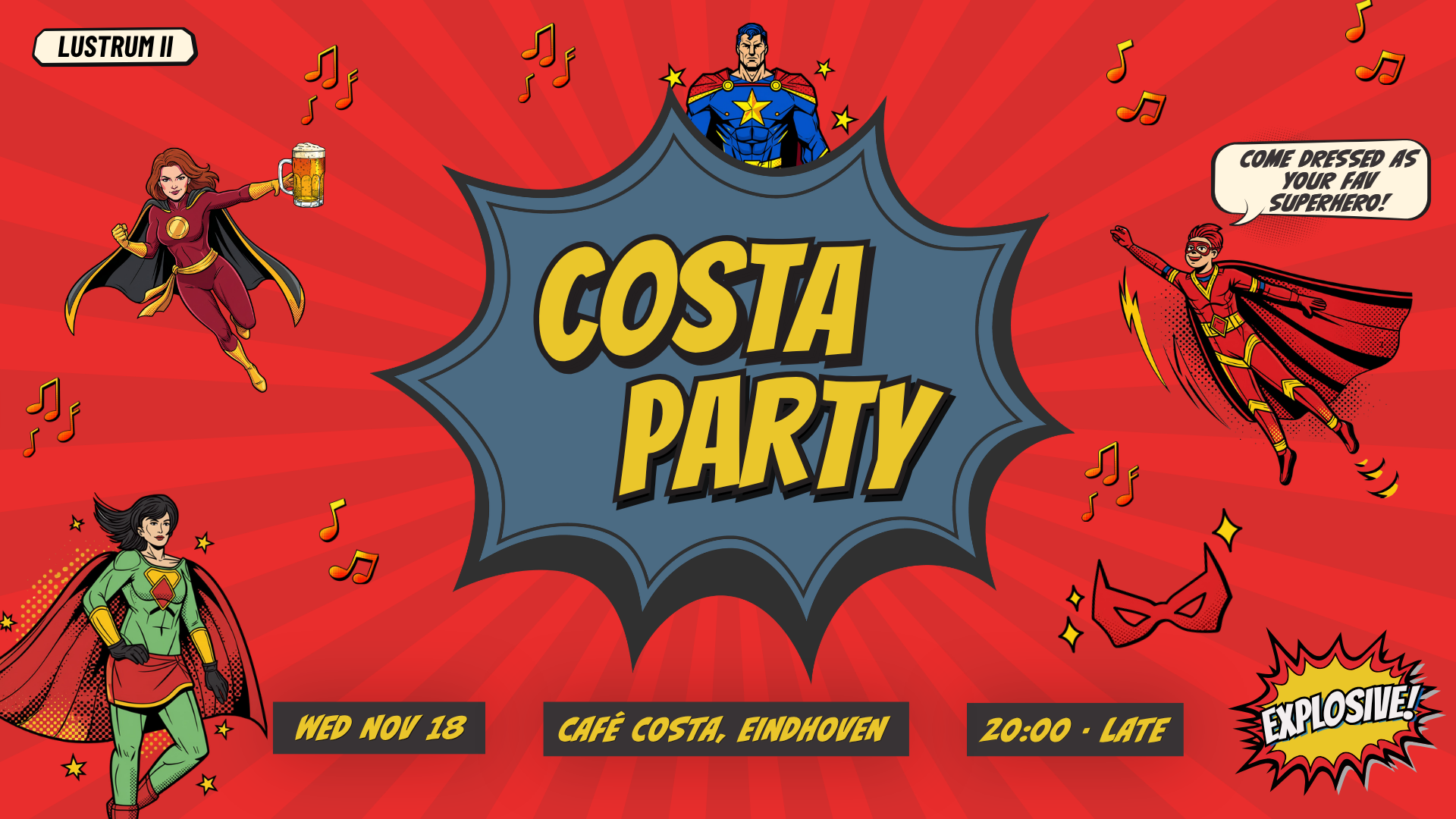 💥 COSTA PARTY – PATTERN LUSTRUM II: EXPLOSIVE!💥
