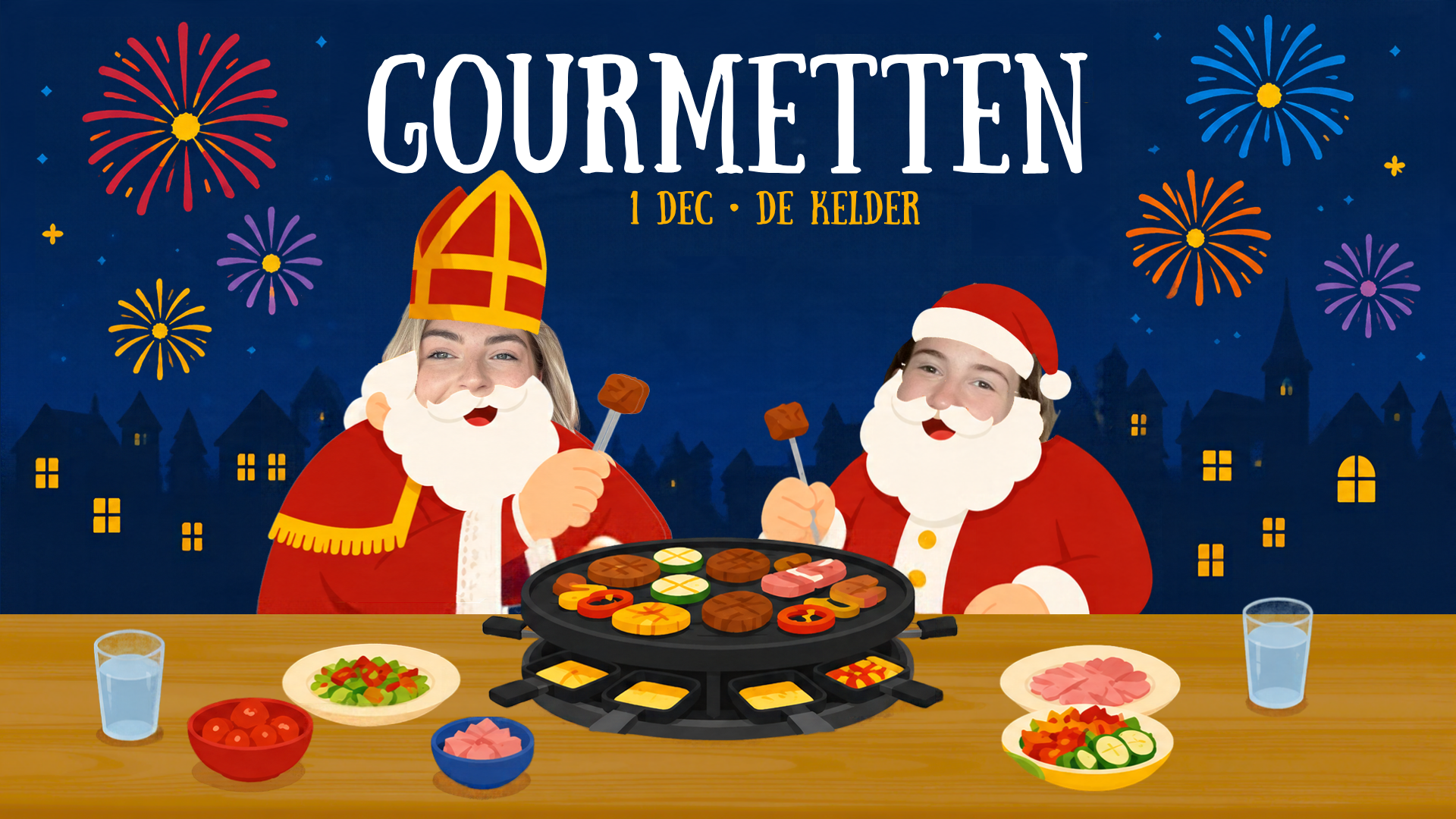 Sinter-Kerst-Nieuw Gourmetten (Active Members only)