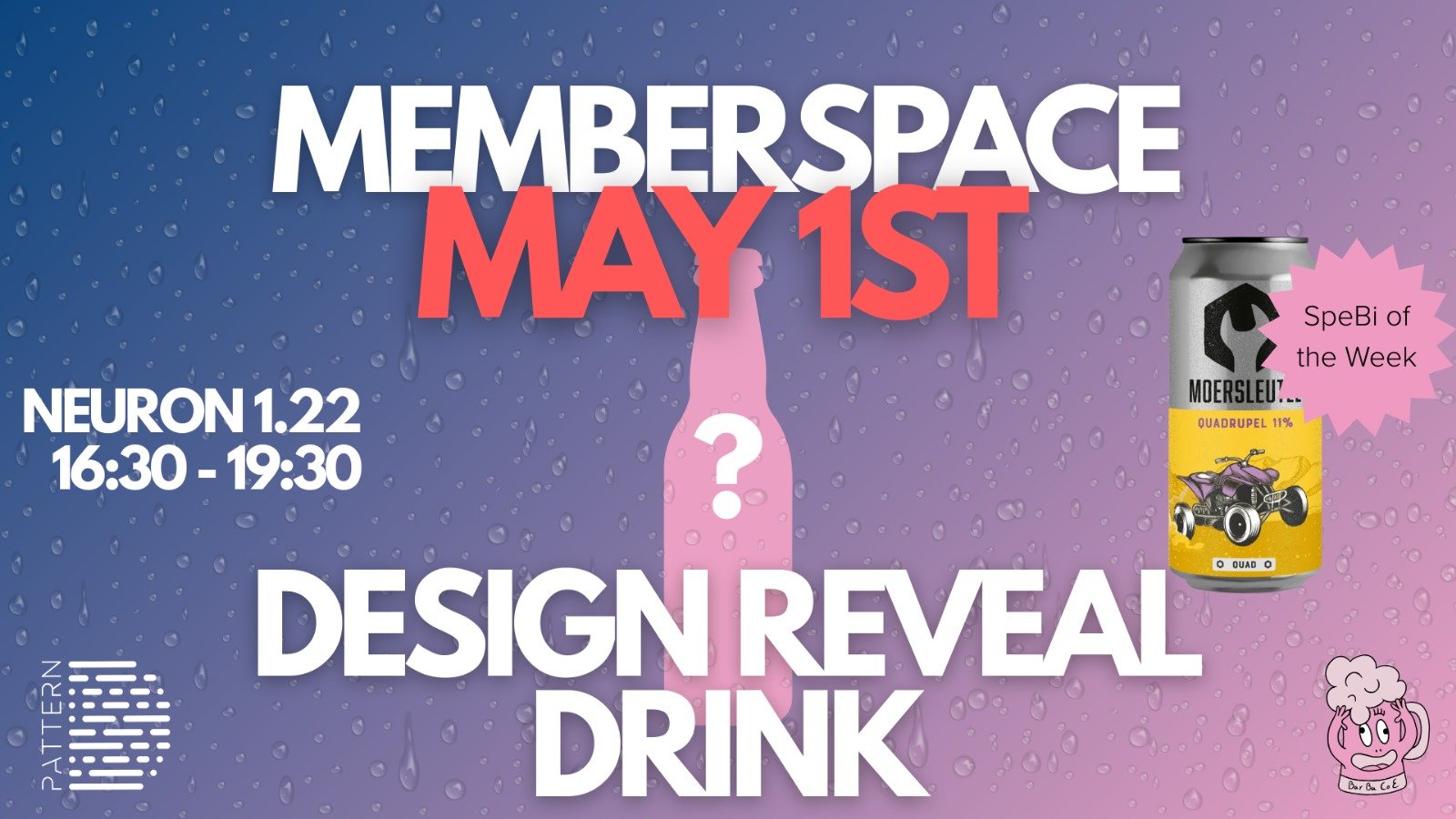 BarBaCoE Member Space Design Reveal Drink