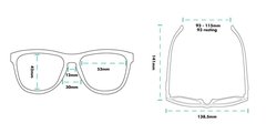 Size guide for Pattern sunglasses